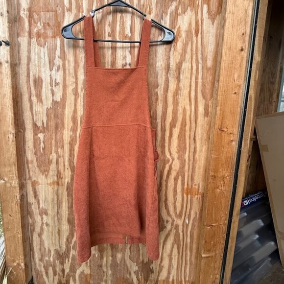 Burnt Orange Corduroy Zipper Jumper (Size M) - Picture 2 of 4